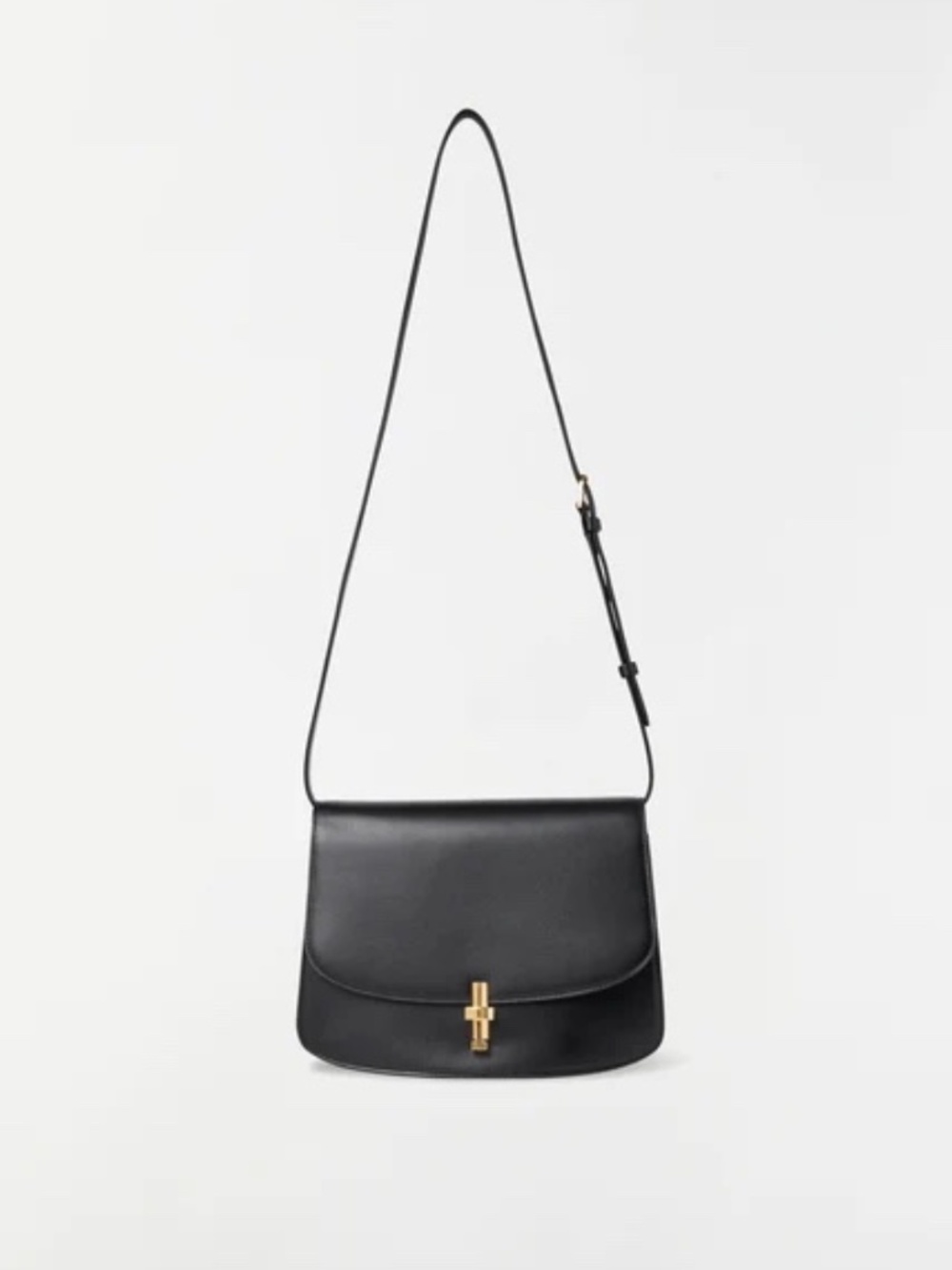 The Row Sofia 10.00 Crossbody Bag in Black Calfskin Leather